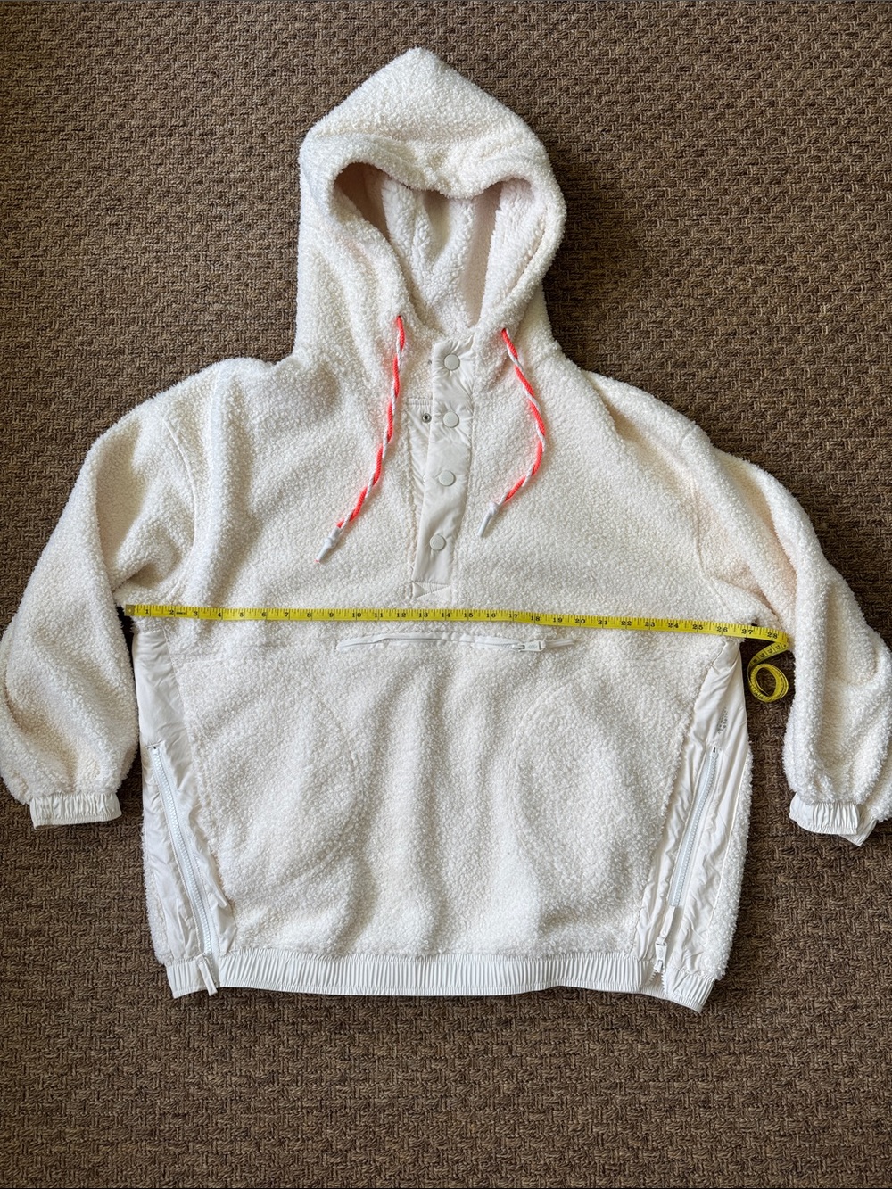 Cozy Cream Sherpa Hoodie Pullover for Women